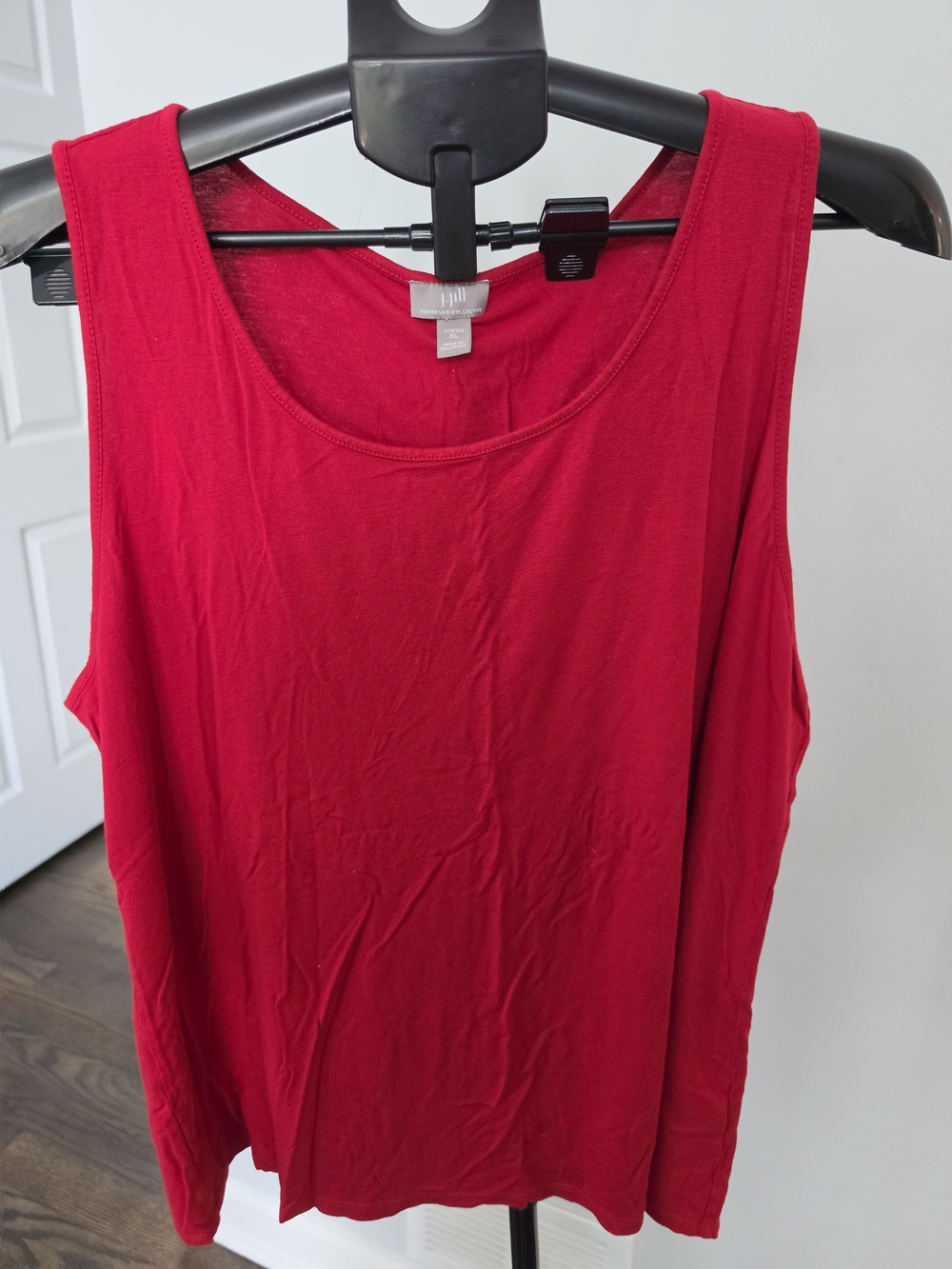 J. Jill Red Scoop Neck Tank Top - Women's